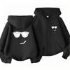 boy Girls Hoodie zipper cardigan tops Suitable age 3-12 Children's Sweatshirt coat Autumn Zipper style black leisure Clothing