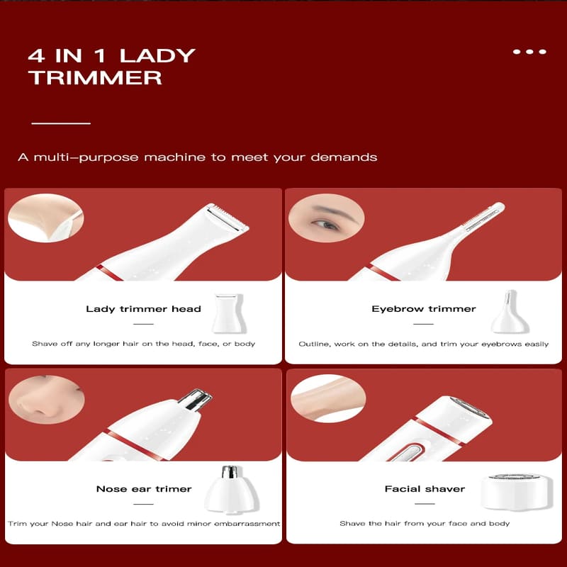 Skin-friendly Hair Removal Device for Women Multifunctional Hair Removal Device for Whole Body Electric Eyebrow Trimmer Facial Hair Removal Care