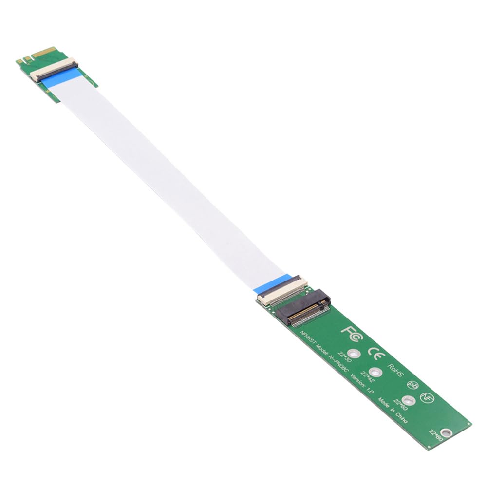 Cablecc NGFF 2280 2230 Male To NVME Female Extension Cable for Laptop Mainboard SSD A+E-Key M-Key