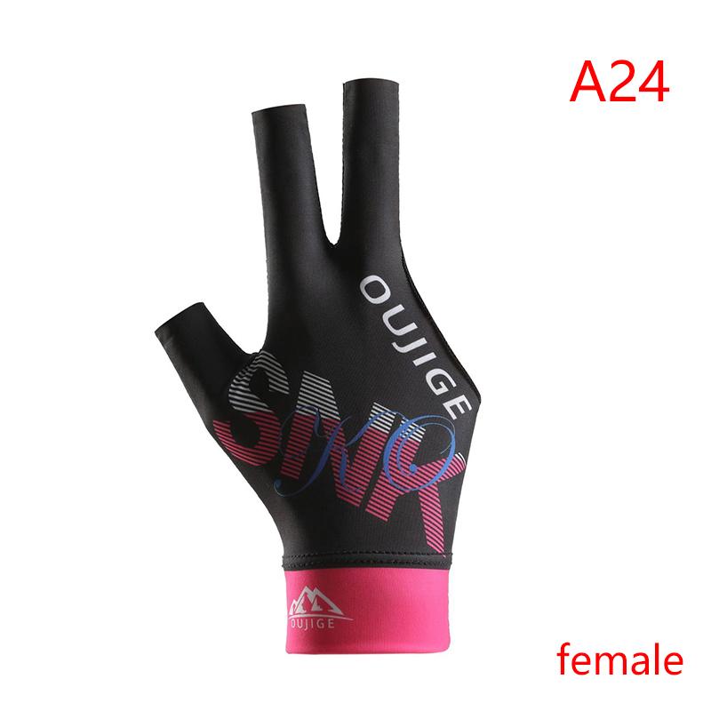 Kulečníková rukavice levá pravá ruka tříprstá kulečníková rukavice odolná proti opotřebení protiskluzové nálepky elasticita kulečníkové tréninkové rukavice