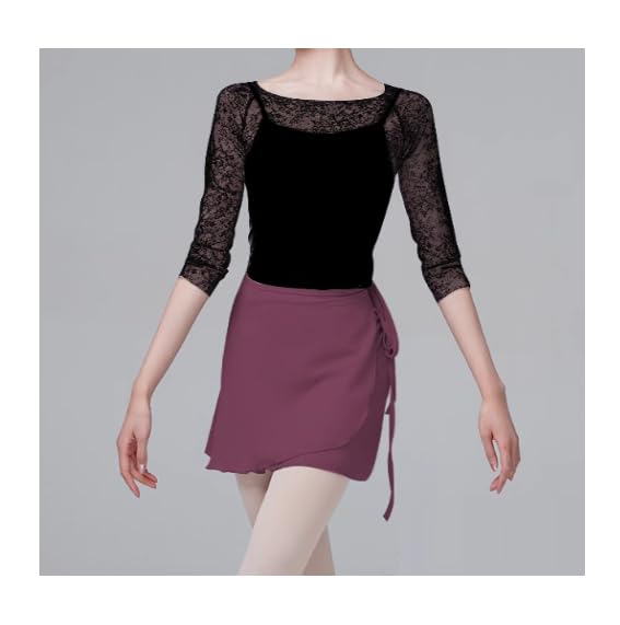 ProDance U-Shaped 3/4 Sleeve Mesh Top for Ballet, Adults, Long Sleeves, Perfect for Lessons, Long Sleeves, Warmer, Warm, Affordable, Ballet Supplies,