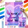 Stitch Oil Painting Hand Painting Coloring Painting Handmade Diy Home Decoration Gift