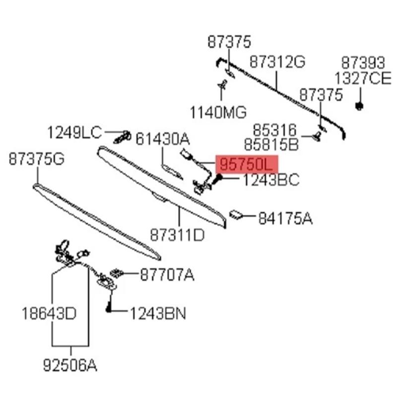 Cameră de Marșarier Waterproof Compatibilă pentru 95750-2B500 95750-2B501 95750-2B502 Asistență la Parcare Monitor de Backup