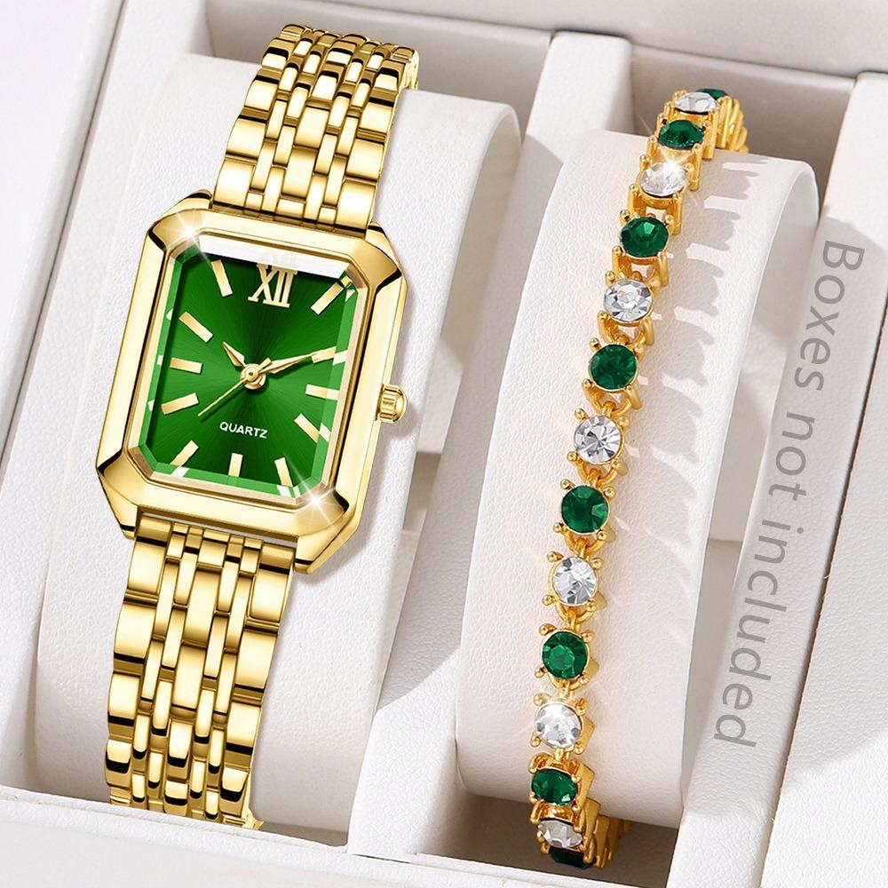 Ladies Watch Light Luxury Just with Square Quartz Watch Simple Student Hand Watch