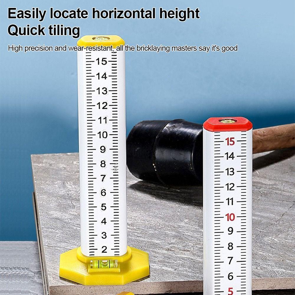 Aluminum Alloy Tile Leveling Tool High Precision Positioning Ruler Height Gauge  Floor Construction