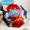 Custom Name Umbrella Bahia FC Crest Design Umbrella 8-Frame for Travel, Camping, Casual Lightweight Portable, Essential for Family Gifts