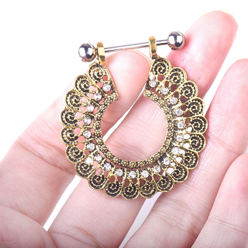Kobiety Bohemia Retro Style Delikatny Hollow Out Piercing Sutek