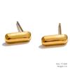 Yhpup 26 Initial Letter A-Z  Stainless Steel Gold Color Stud Earrings 18K PVD Waterproof Plated Daily Versatile Basic Jewelry