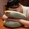 Cartoon Design Nap Pillow Plush Neck Nap Pillow Comfortable Plush Throw Pillow  Office Use