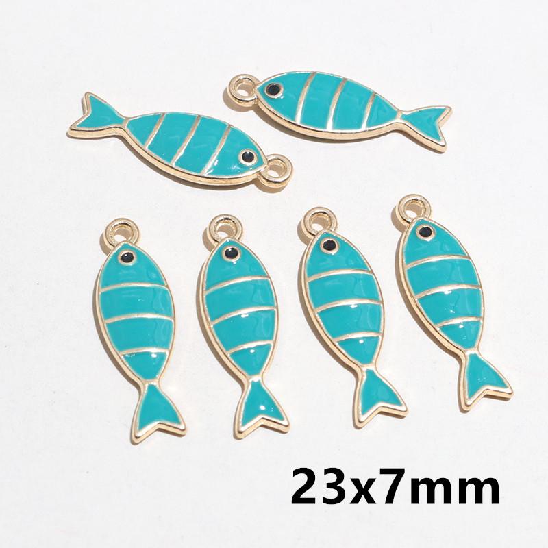 20pcs Enamel Fish Year Number 2026 Charms Pendant DIY Jewelry Making Craft Accessories for Earrings Necklace Bracelet Keychains