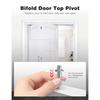Bifold Door Top Guide Wheels Plastic For Closets Pantries Laundry Rooms Stainless Steel Bifold Door Top Pivot Hinge Suite
