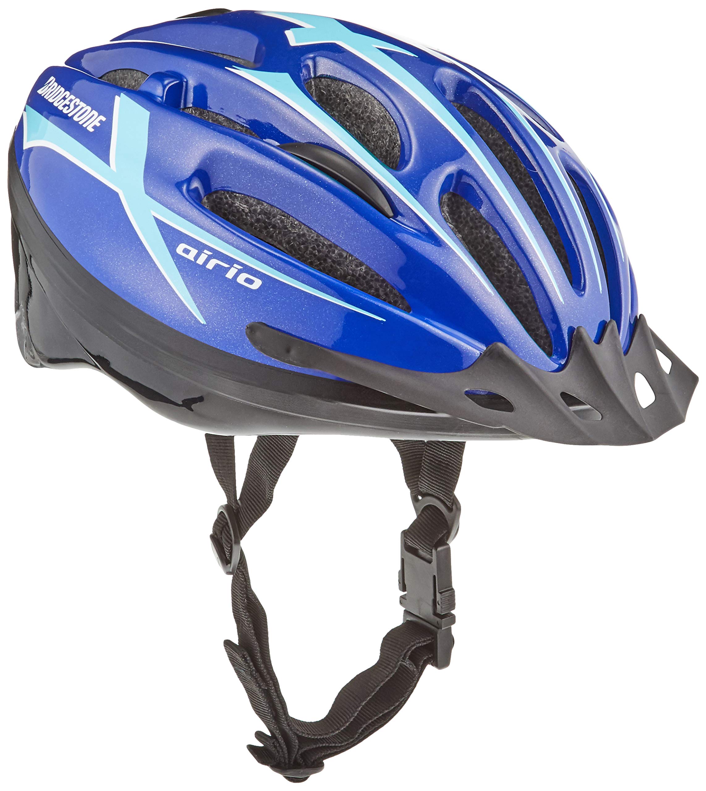 

Bridgestone Aerio Bicycle Helmet for Kids, Elementary School Students, Blue, Size L (Head Circumference 56cm-60cm), CHA5660 B371301BU