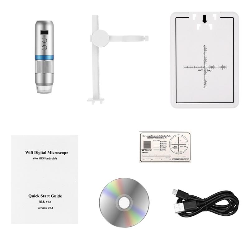 LCD 2MP Digital USB Microscope 1000x Wifi Mobile Phone Microscope Support Ios An-droid Pc Video Microscope