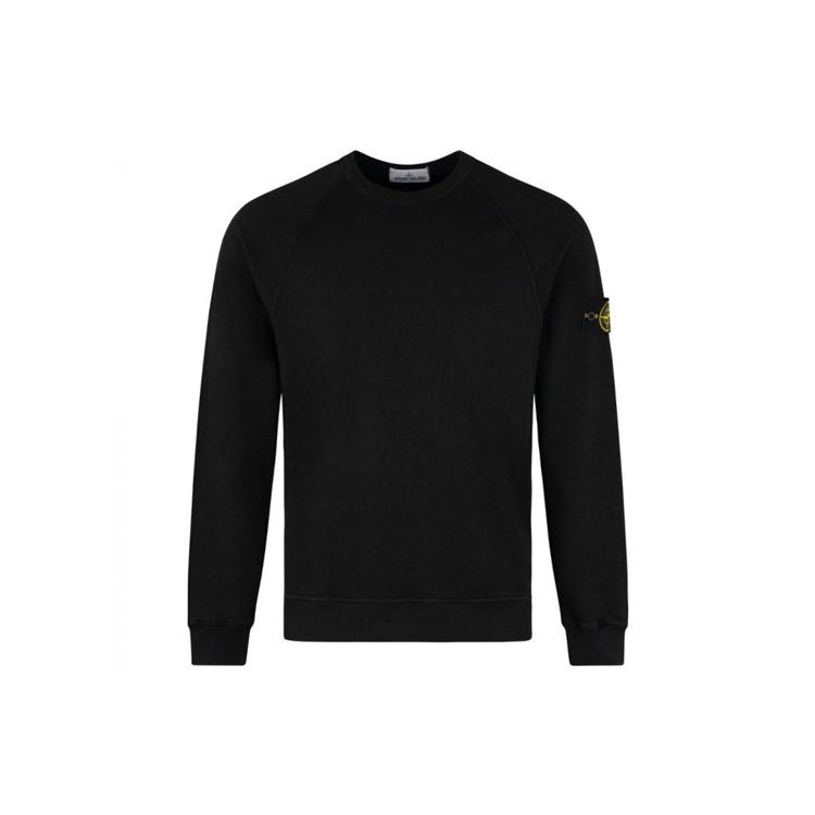 Sweatshirt à col rond à motif logo Stone Island Homme sweatshirt Noir 741566060-V0029 XL black