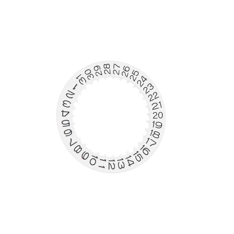 White Black NH36A English Date Wheel Dial Fits for NH36A Automatic Movement Crown at 3.0 or 3.8 Oclock Watch Date Week Wheel