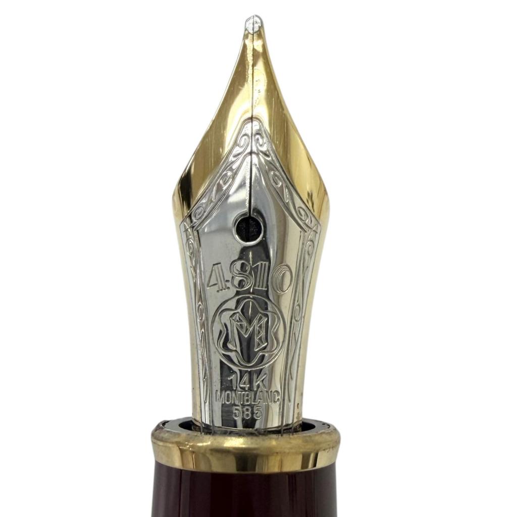 Great MONTBLANC fountain pen Meisterstück Classic 4810 Burgundy Used