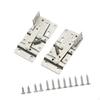 1 Pair of Tip -tray Hinges with Fixing Screws Replacement Cabinet Door for Bookcase