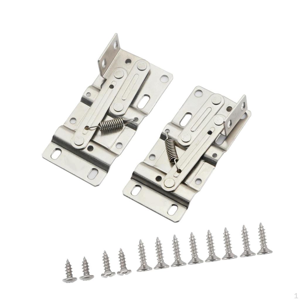 1 Pair of Tip -tray Hinges with Fixing Screws Replacement Cabinet Door for Bookcase