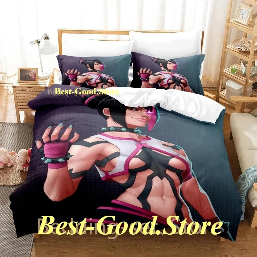 Hip Hop Game Juri Han Bedding Set Printed Bed Set With Pillowcase Bed Duvet Cover Soft Single Double Queen Super King Size