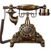 Retro European Antique Replica Rotary Desk Phone - Creative American Style Wired Telephone