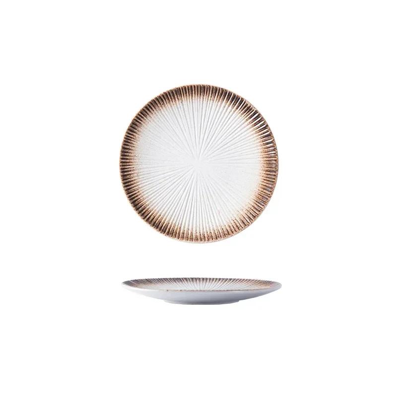Creative Tableware  Western Plates Ceramics Dinner Plates Practical Kitchen Japanese Steak Disc Household Cuisine Spaghetti