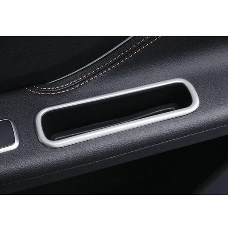 For Jaguar F-PACE FPace 2016 2017 2018 Car Styling Interior Rear Door Cover Panel ide Storage Box Trim Stick