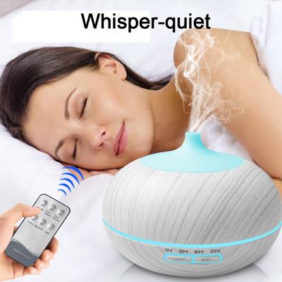 Diffuser For Home Essential Oil Diffuser 550ml for Bedroom Office Wood Style Remote Control Ultrasonic Humidifier with Color Cha
