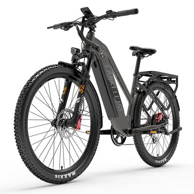 Electric Bicycle Lankeleisi Mx600 Pro 500W Motor All Terrain Adult Electric Bike 48V 20AH Dual Disc Brake Shimano 7 Speed Max Load 150kg