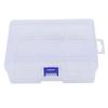 Plastic parts box with lid and customizable compartments for nails screws fish hooks jewelry and diverse small items storage