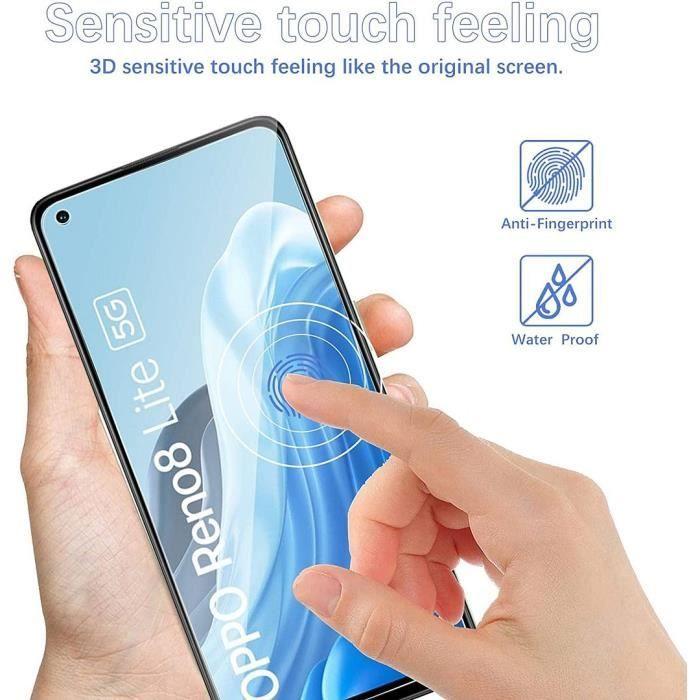 2 Tempered Glasses for OPPO Reno 8 Lite 5G Transparent Protection