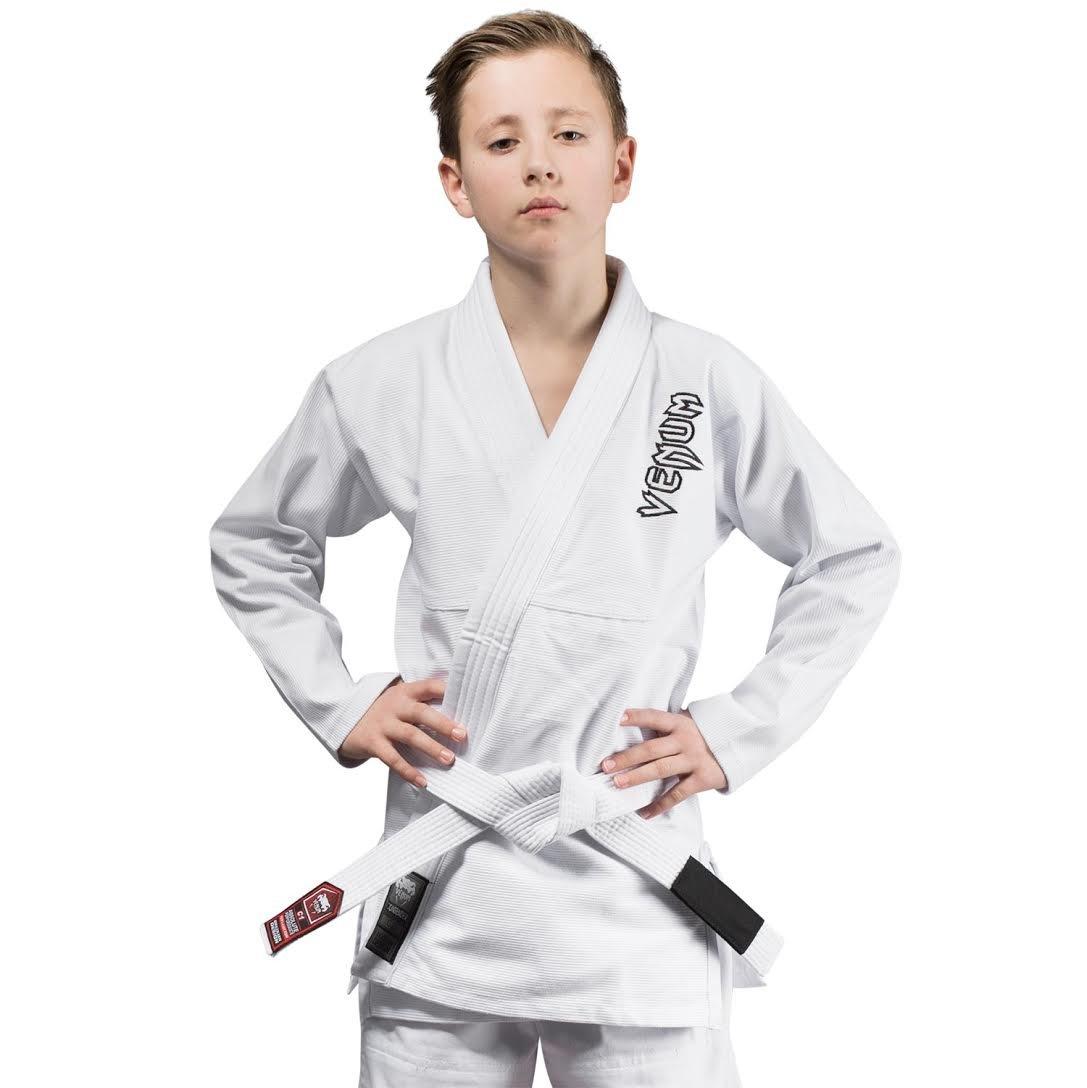 

VENUM Contender Brazilian Gi with White Belt Kids Jiu-Jitsu (White) (C1) белый