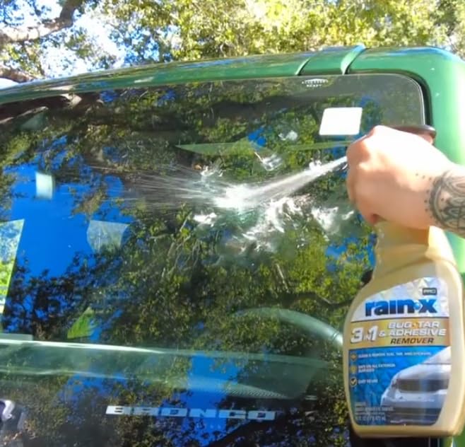 Pro Tar Additive Remover 473ml Powerfully removes sticky and tar Rain-X 3-in-1 Bug, & (620213) 3-in-1 - dirt, bugs, pitch,