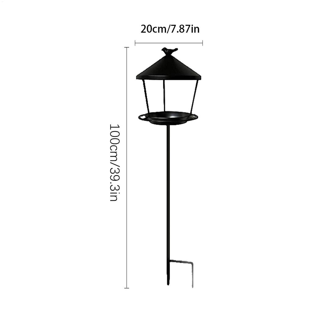 Standing Bird Feeder Anti-Waste Spill Guard Wild Feeding Station Standing Bird Feeder Tray for Garden Patio Courtyard Yard Lawn