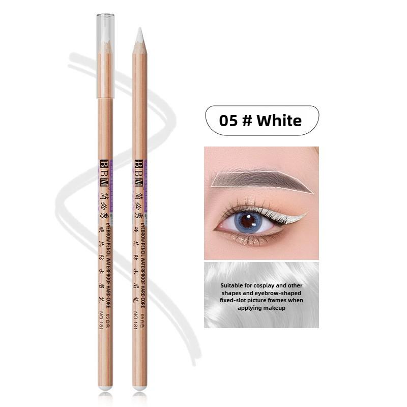 

Карандаш для бровей Hard Core Водостойкий и антиконопляный Позиционирующий карандаш для бровей Татуировка Карандаш для бровей Корень и корень 5# White