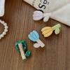 Rhinestone Acetic Acid Hairpin Korean Style Flower Barrette Cute Tulip Hair Clip  Girl