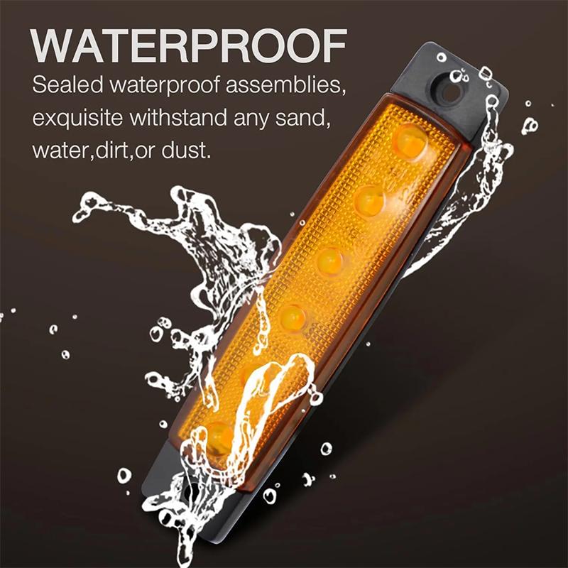 10 Pieces  Side Marker Warning Lights Indicator Light Signal Light Car Signal Rear Brake Warning Rear Light LED 12V 24V