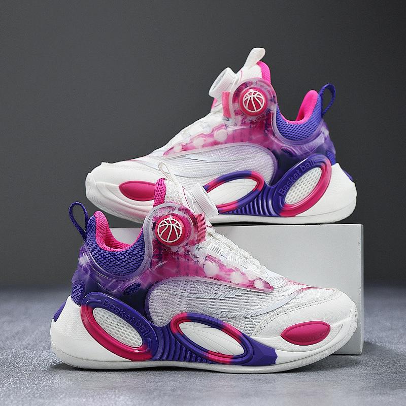 New children's basketball shoes 2025 summer new boys friction sound running training non-slip breathable sports shoes