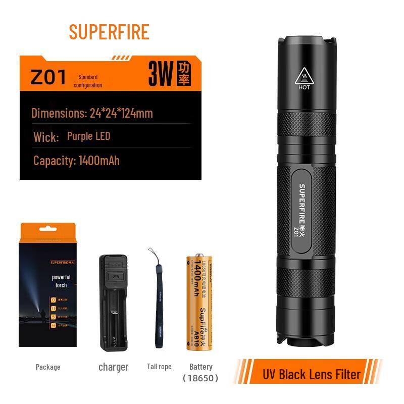 Shenhuo Z01 Rechargeable 365nm UV Multi-purpose Detection Pen