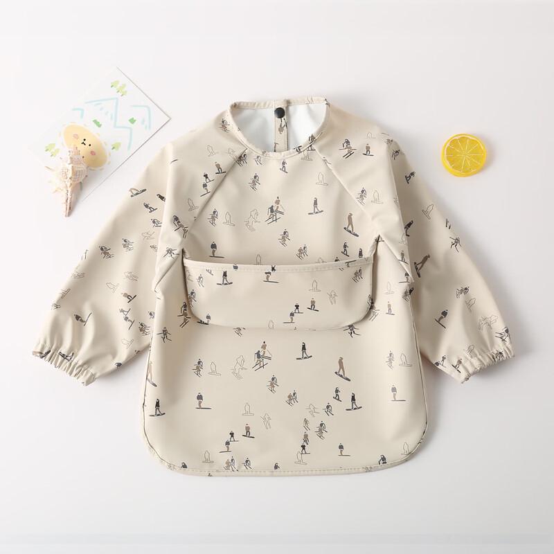 Kids Long-Sleeve Waterproof Eating Bib