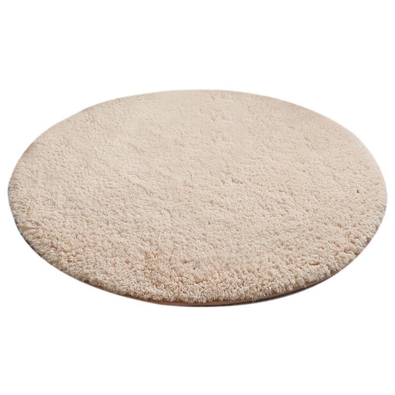 

Плюшевый круглый ковер для пола гостиной, скандинавский круглый коврик, плюшевый ковер для зоны, пушистый ковер для декора комнаты, молитвенный коврик, tapetes de quarto Diameter 60cm