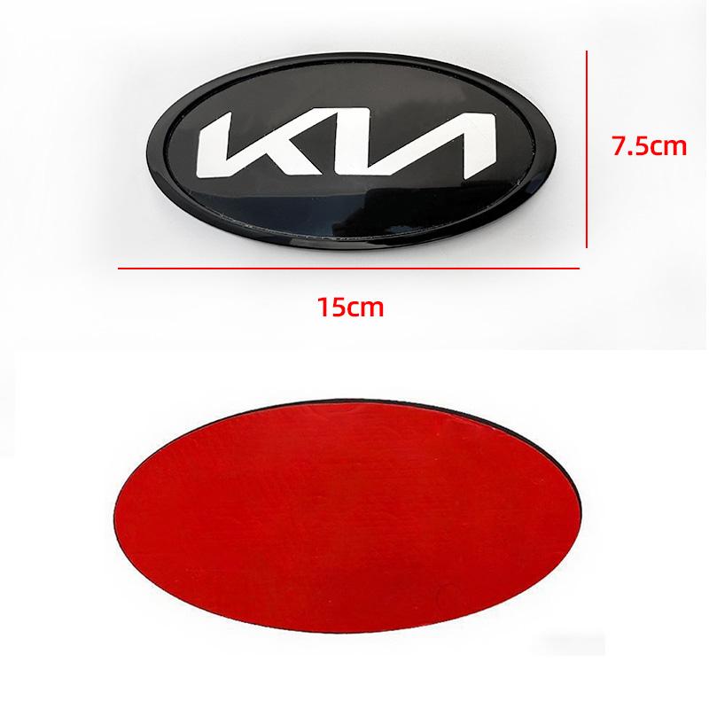 AABIW1 Car Front Gril Rear Trunk Emblem Sticker Accessories For Kia GT-Line Sportage Ceed Rio Picanto Sorento Soul Cerato Venga K9 Niro