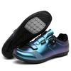 Mens Cycling Shoes Professional Road MTB Bike Non-Cleat Rigid Sole Indoor Spin Trainer Footwear