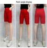 Women's Korean Style High-Waisted Straight-Leg Denim Pants - Versatile, Casual, Stretch for Cycling and Everyday Wear