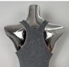 Korean Dongdaemun Slimming Waist-Cinching Sleeveless Knit Dress for Women