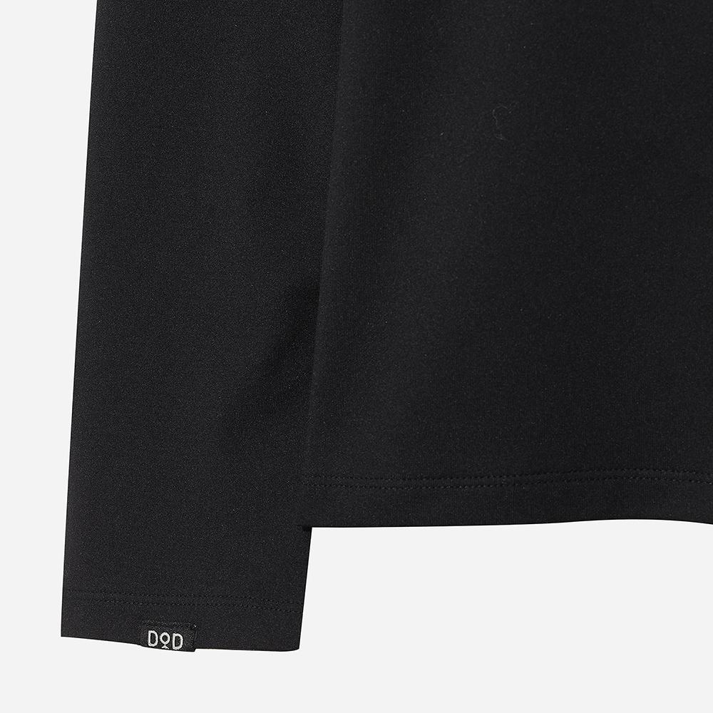 DOD Essential Mock Neck Long Sleeve T-Shirt (Black)