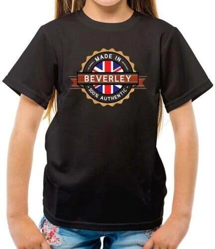 Made In BEVERLEY 100% Authentic - Kids T-Shirt - Born In - Hometown - Personal 130