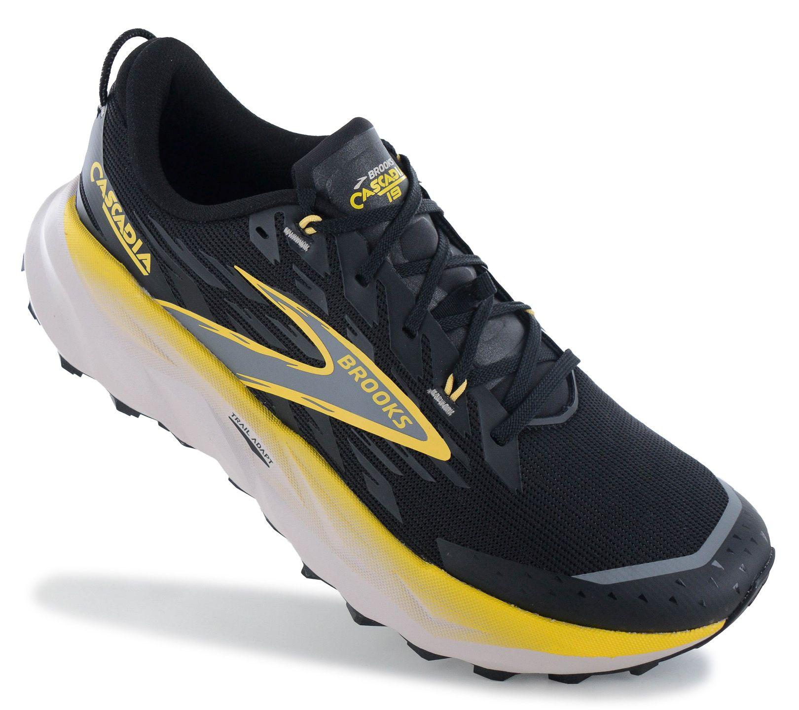 Brandstyle24 Men's Black Brooks Cascadia 19 - Trail Running Shoes 1104571D-017 Original 45