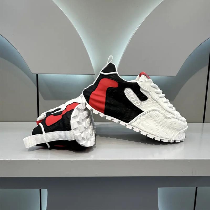 Men's Shoes 2025 Summer New Breathable Thick-soled Mesh Shoes Non-slip and Wear-resistant Bag-soled Sports Shoes Men's Casual Shoes