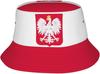 Bonito Sombrero de Cubo con Bandera de Polonia Sombreros de Sol de Verano Plegables Bandera Polaca Sombrero de Pescador para Exteriores Para Mujeres Hombres 02