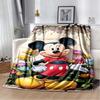 New Products! Cute Minnie Mickey Cartoon Print Shawl Blanket Soft and Fluffy Blanket for Couch Bed, Home Decor, Machine Washable